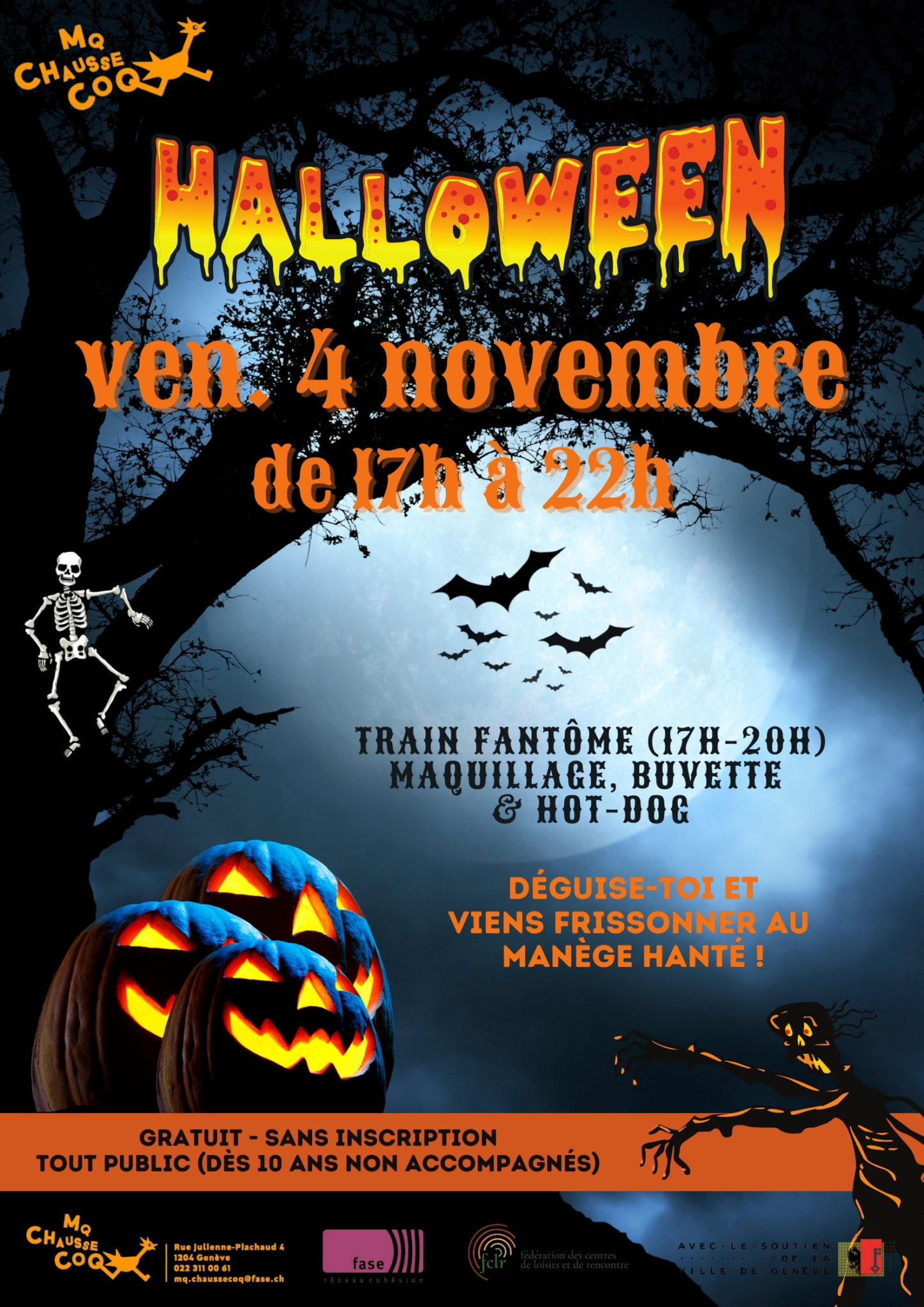 Soirée Halloween Maison de Quartier ChausseCoq